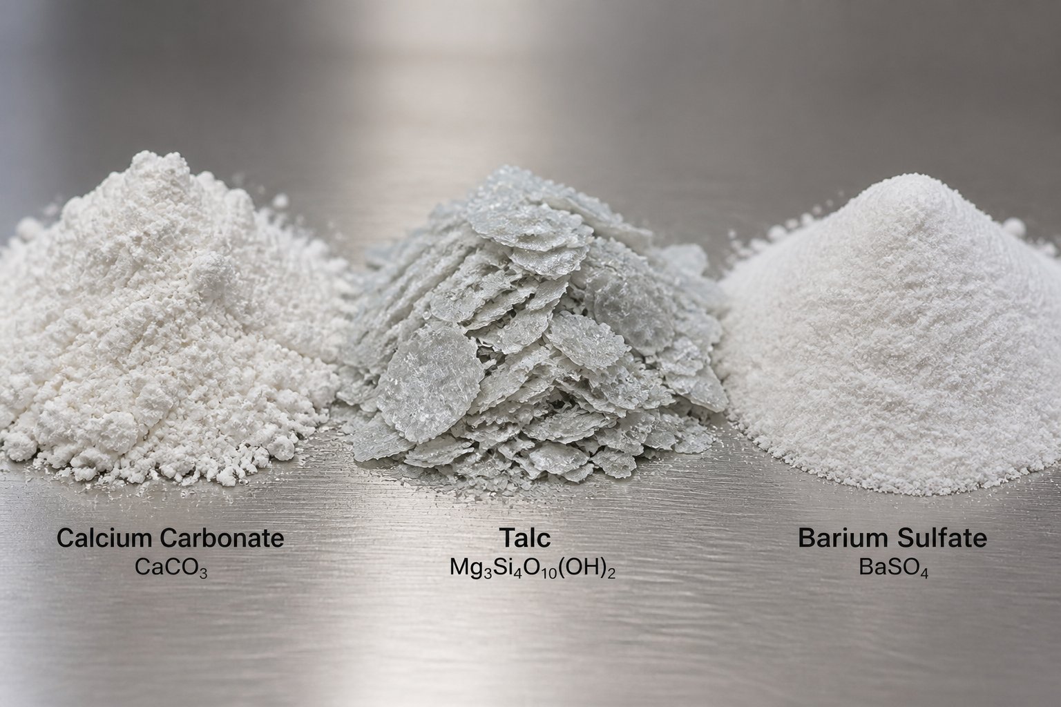 common mineral fillers for masterbatch production caco3 talc and baso4 each with distinct particle properties affecting extruder requirements