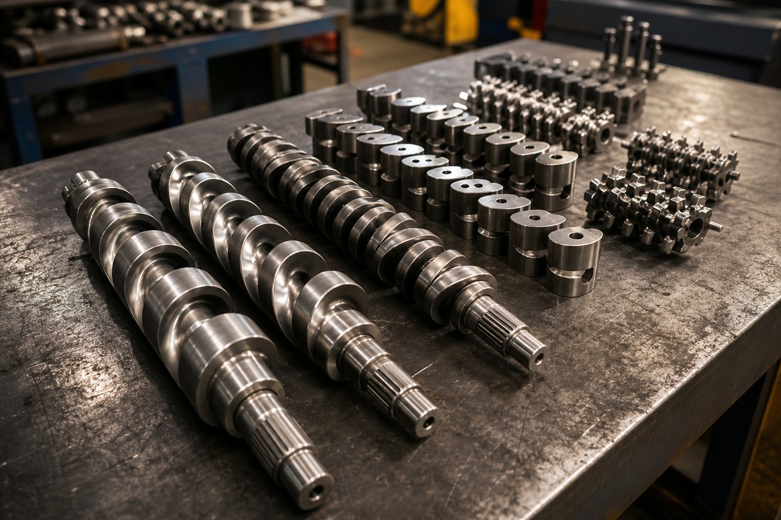 modular twin screw elements including conveying sections kneading blocks and mixing elements used in filler masterbatch profiles