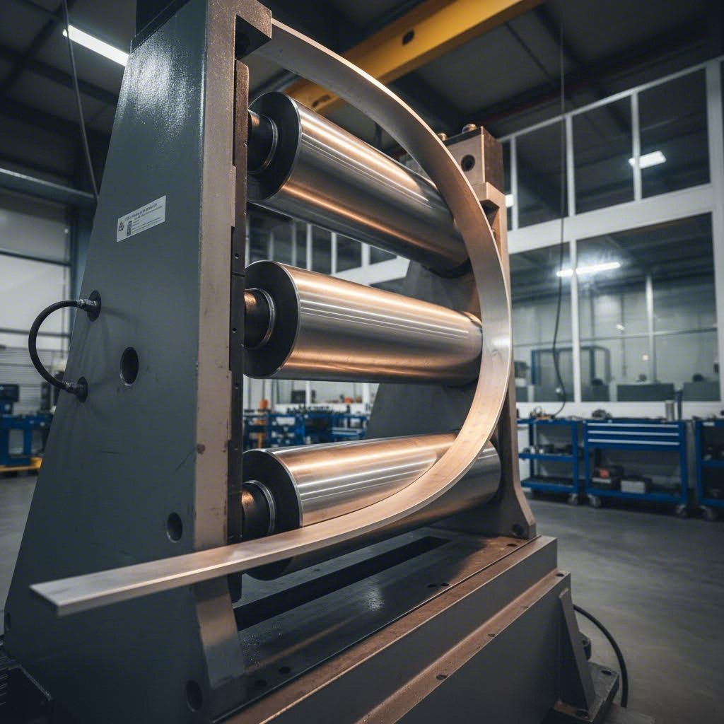 roll bending machines create large sweeping curves ideal for architectural applications