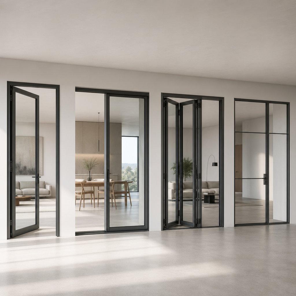 common aluminium door profile types by opening style