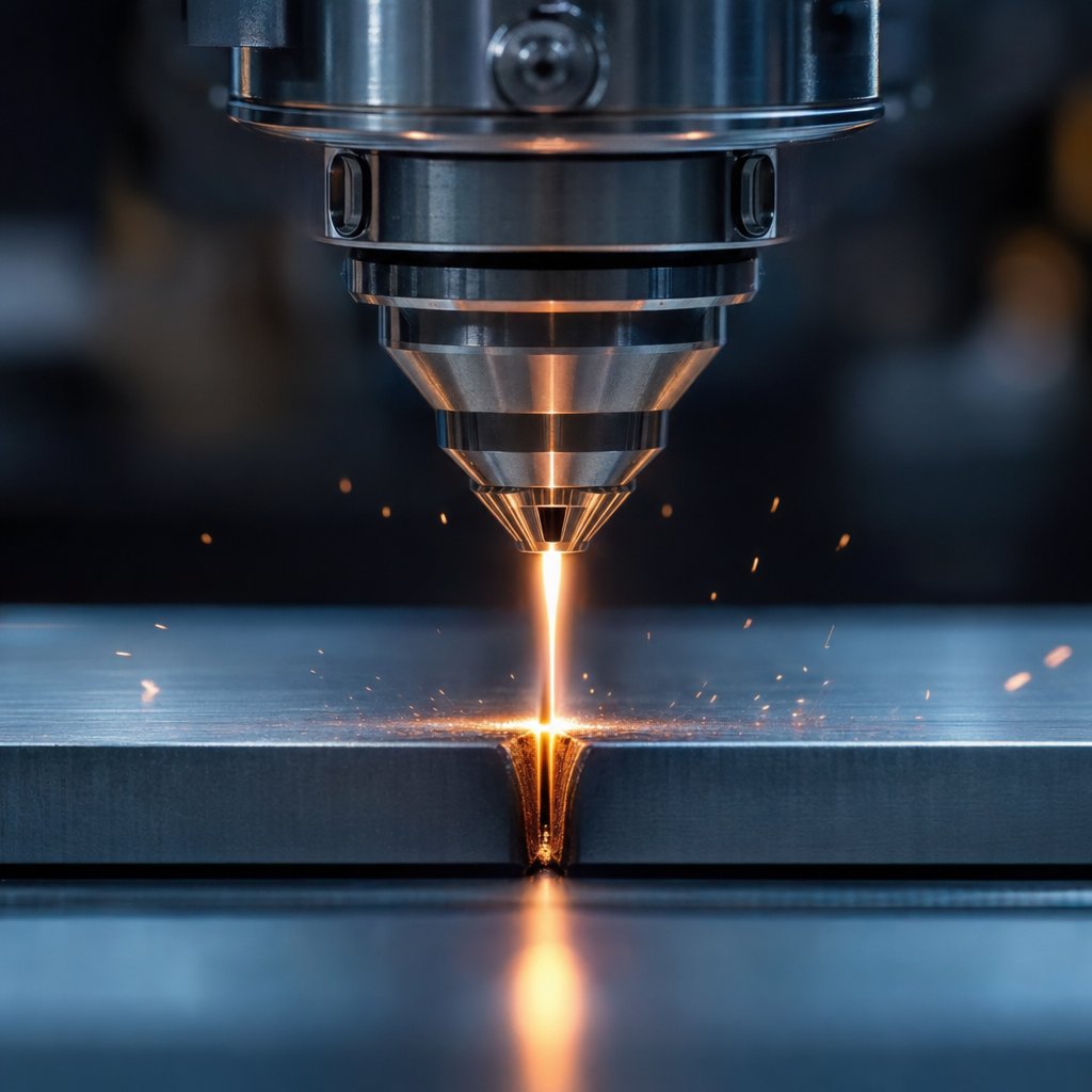 focused laser beam welding a precise metal seam