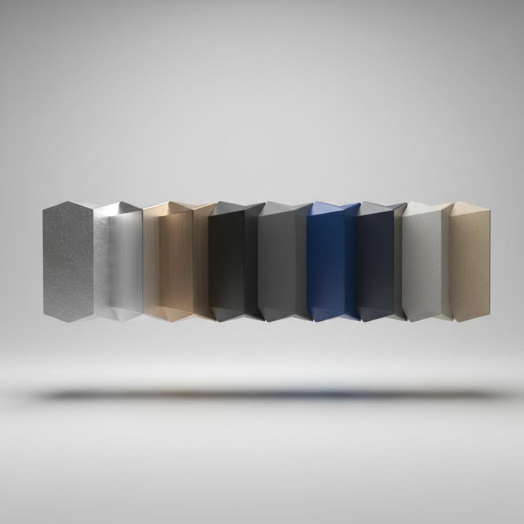 aluminum profile surface finish options from mill finish to anodized and powder coated treatments