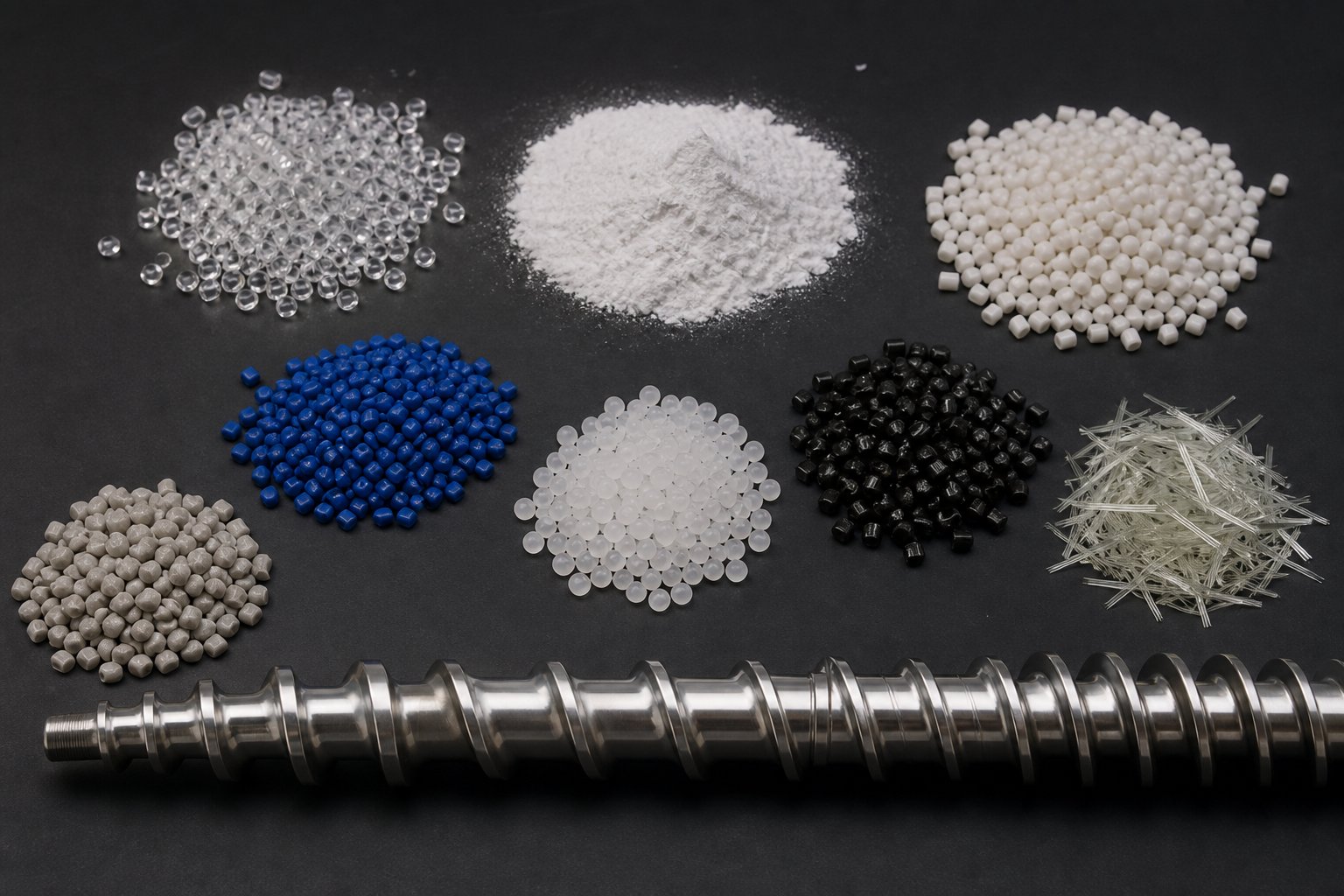 diverse polymer forms and fillers that dictate custom screw barrel geometry decisions