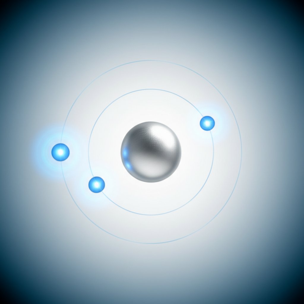 illustration of aluminium atom losing three electrons to form the stable al3+ ion