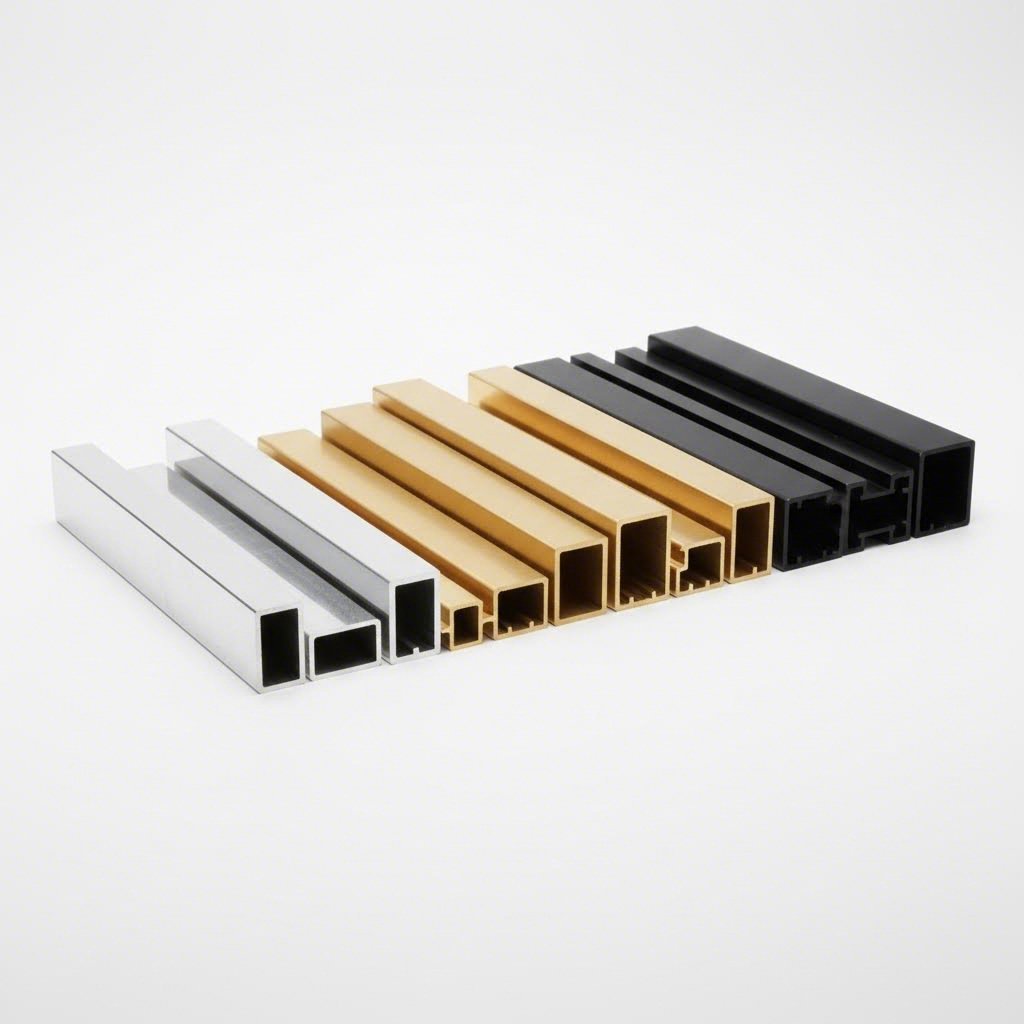 anodized 6105 aluminum profiles in custom color finishes