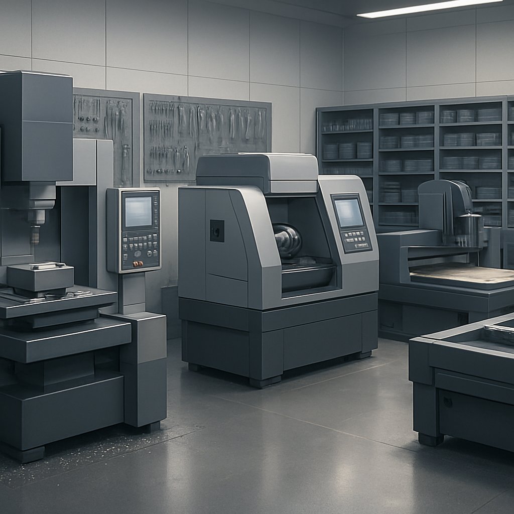 cnc machines making precise parts from metal plastic and wood