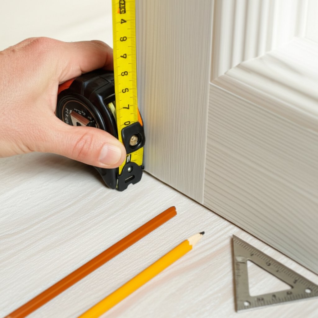 measuring a doorway for precise aluminum screen door installation
