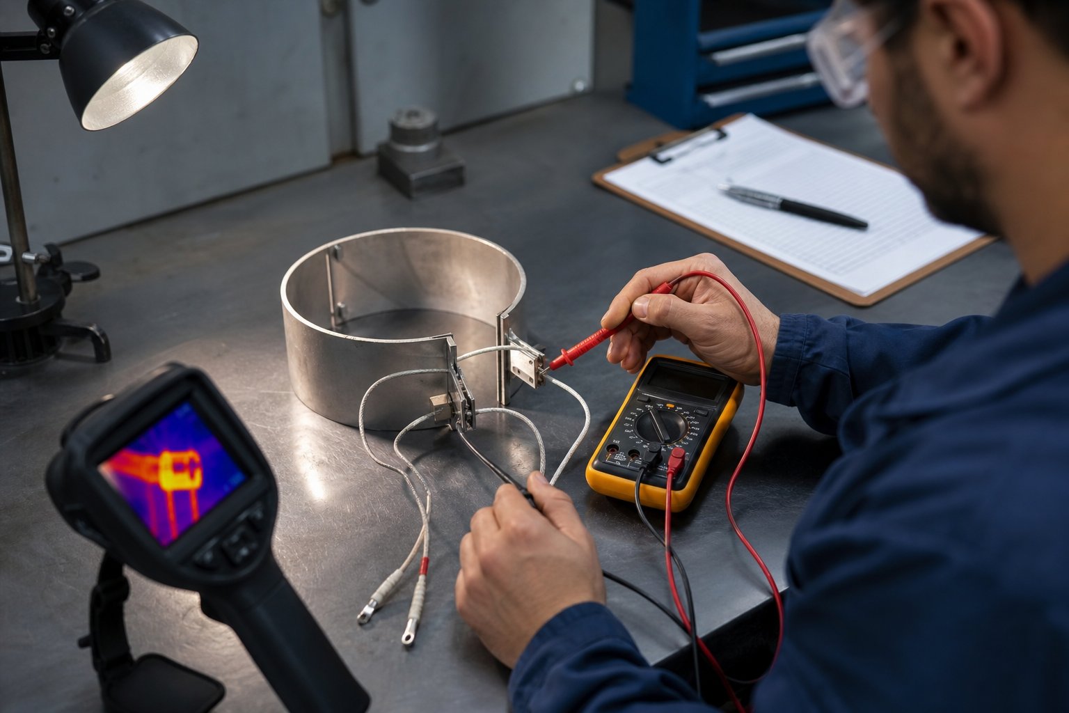 systematic diagnostics with a multimeter and thermal camera help identify heater band failure root causes quickly