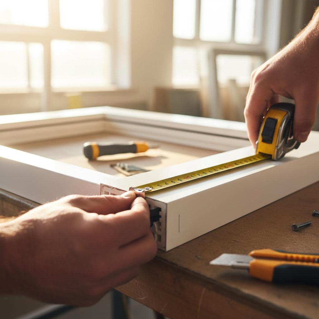 measuring window frames for proper sliding trickle vent sizing and installation