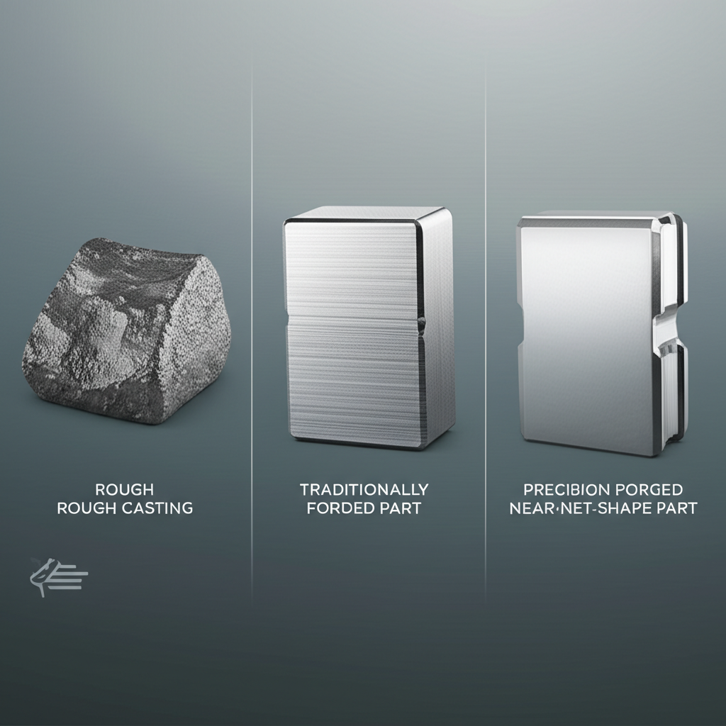 comparison of casting traditional forging and precision forging results