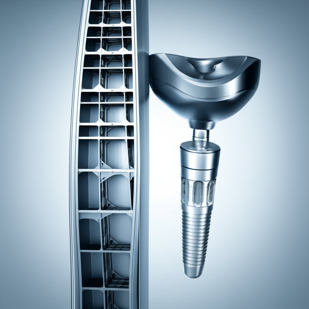 titanium's strength and low weight make it ideal for aerospace and medical designs
