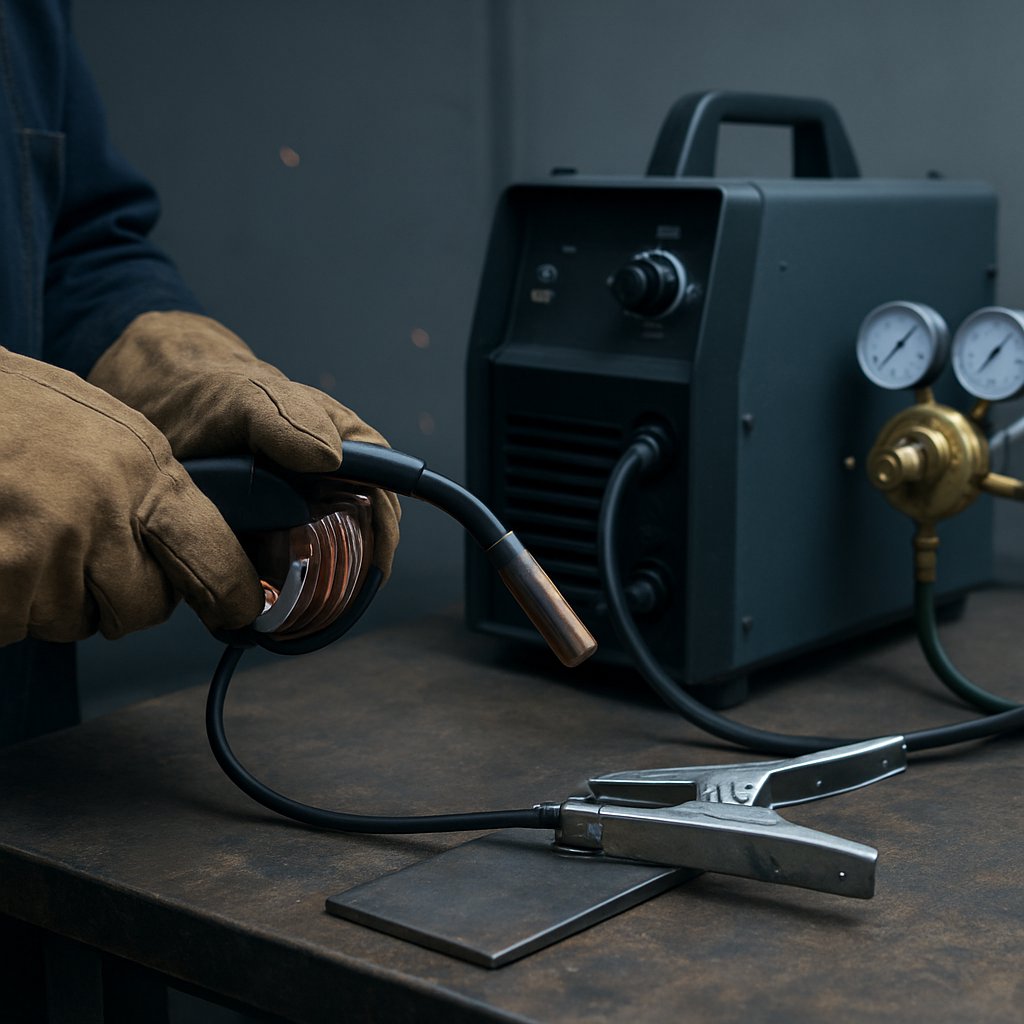 step by step mig welder setup before the first arc