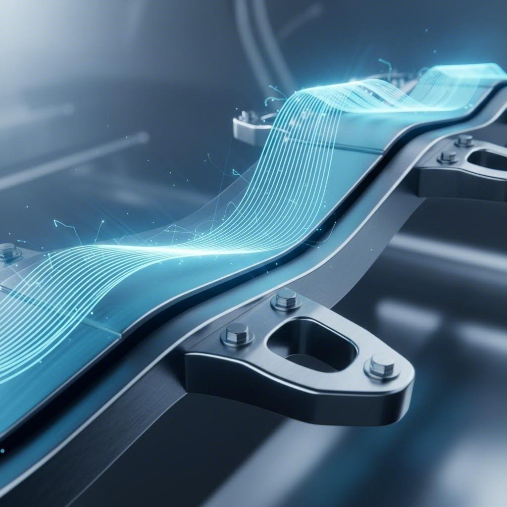 Abstract visualization of servo press programmable motion control for automotive parts