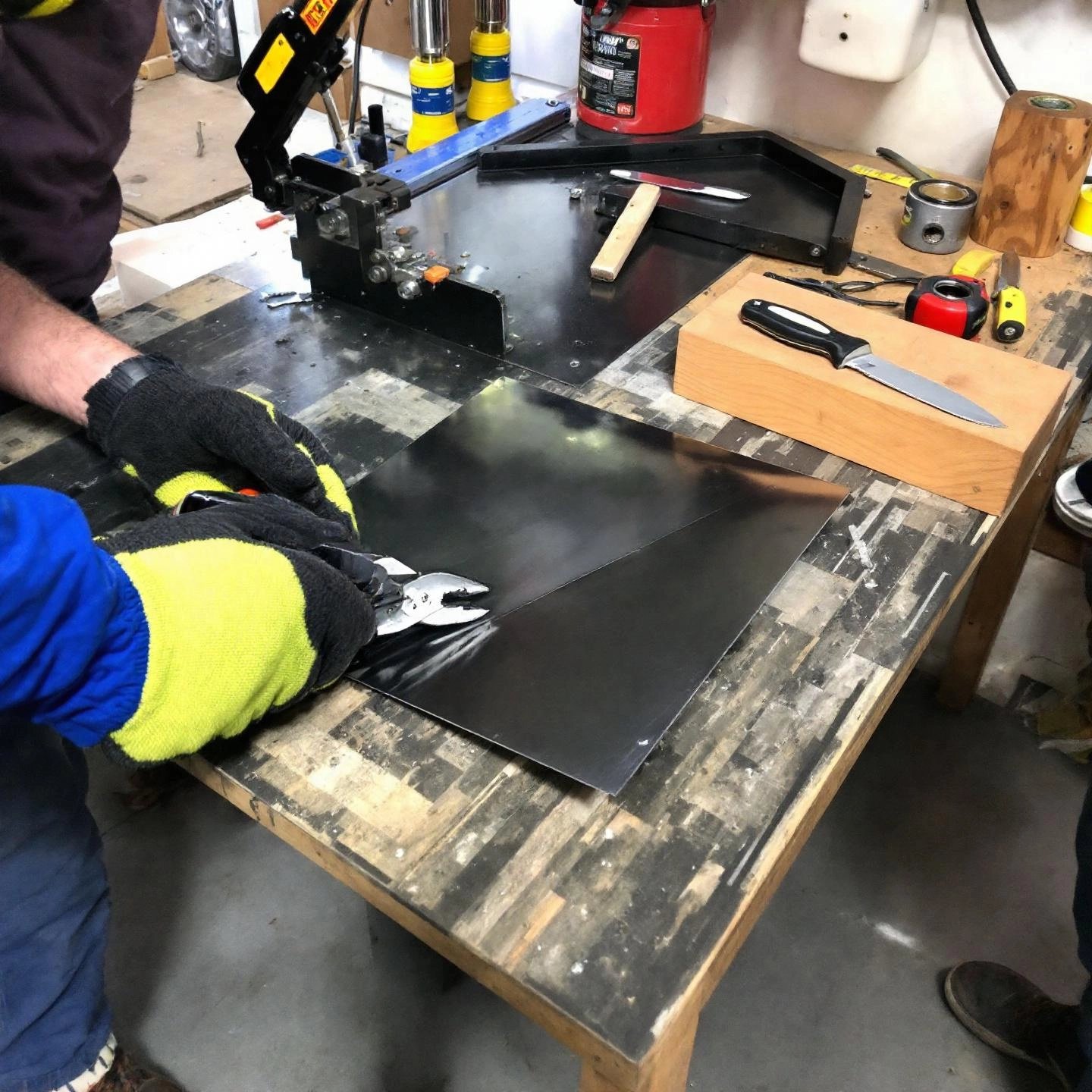 safe cutting and bending techniques for aluminum sheet metal