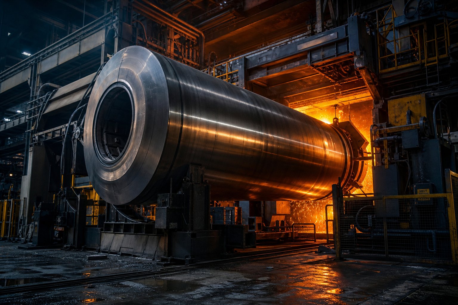 centrifugal casting process used to apply a metallurgically bonded alloy liner inside bimetallic barrel bores