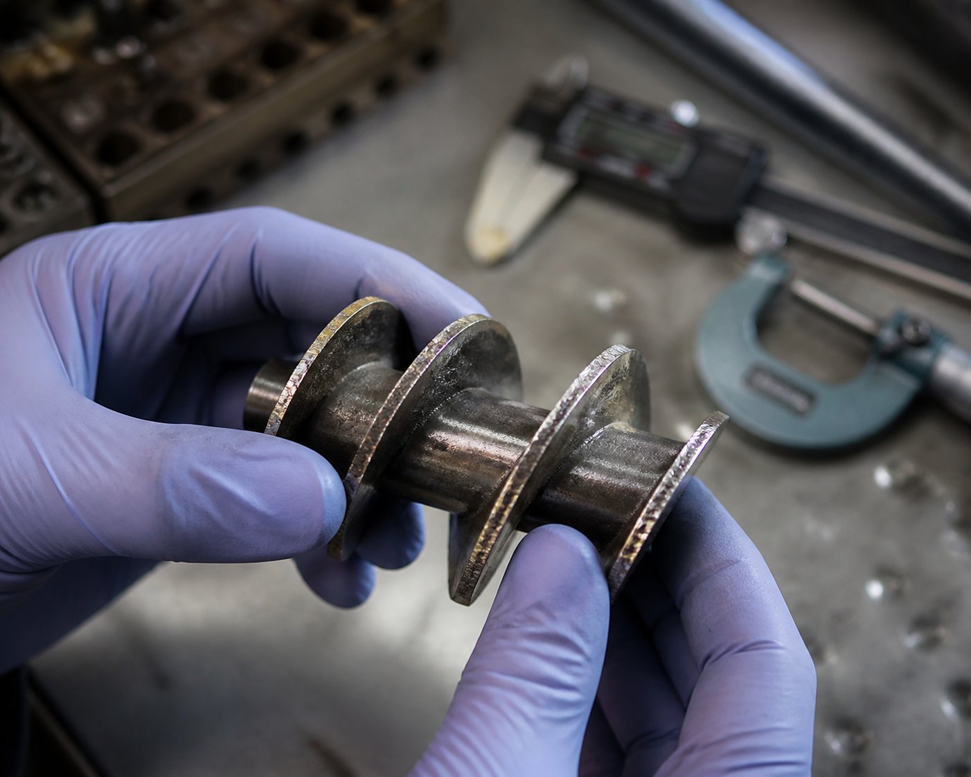 inspecting worn screw flight surfaces helps identify whether adhesive abrasive or corrosive wear is the dominant failure mechanism