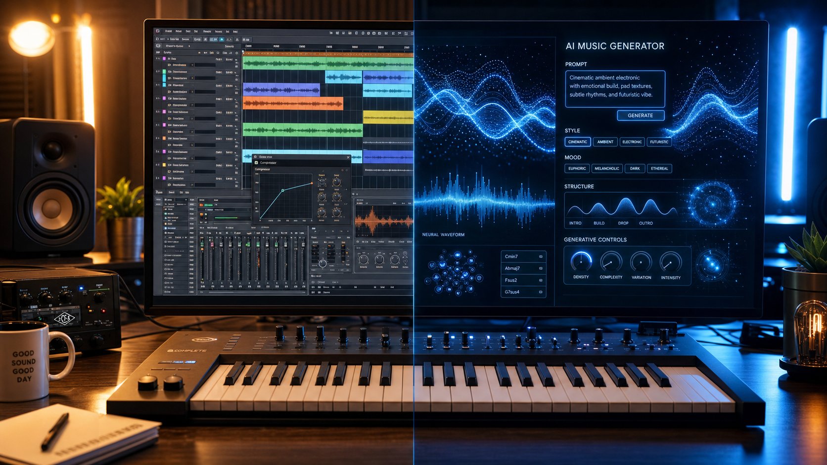 hybrid workflows combine ai generated elements with hands on daw production