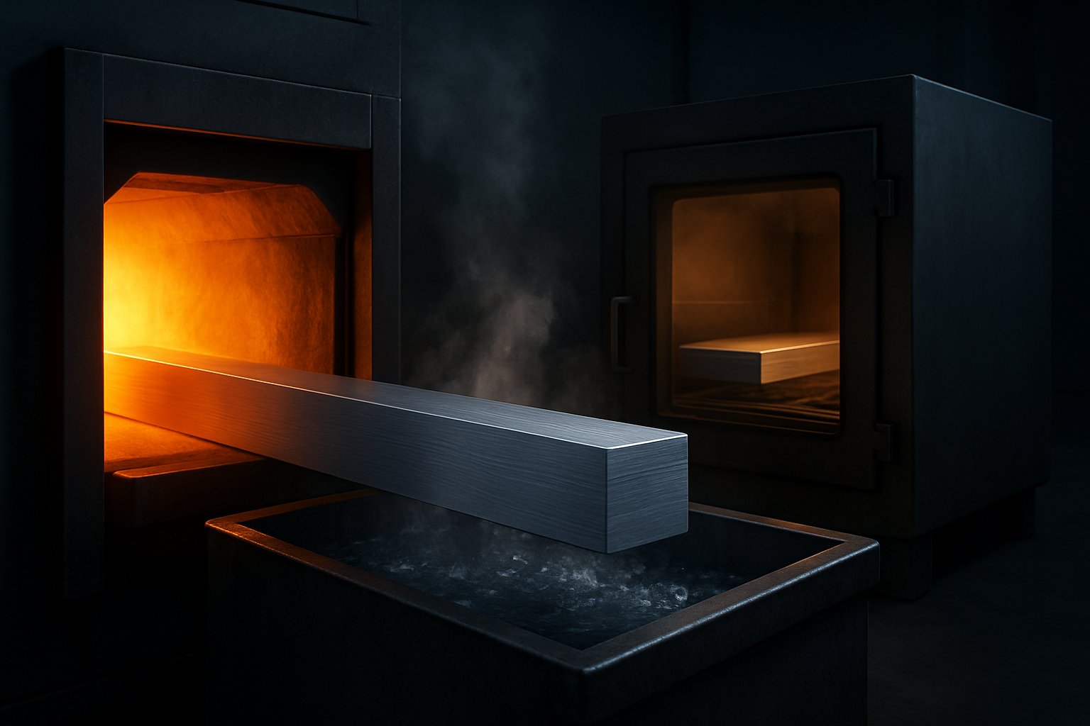 concept illustration of how 6061 reaches the t6 temper