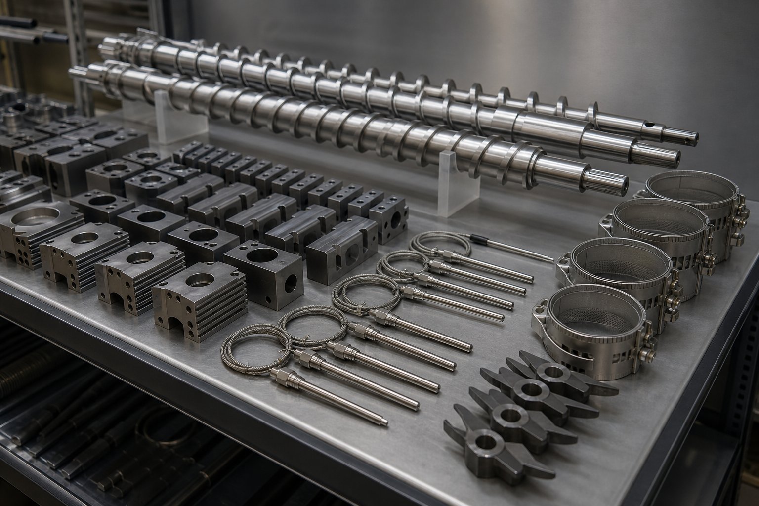 planning your spare parts inventory from screw elements to heater bands before purchase prevents costly production delays