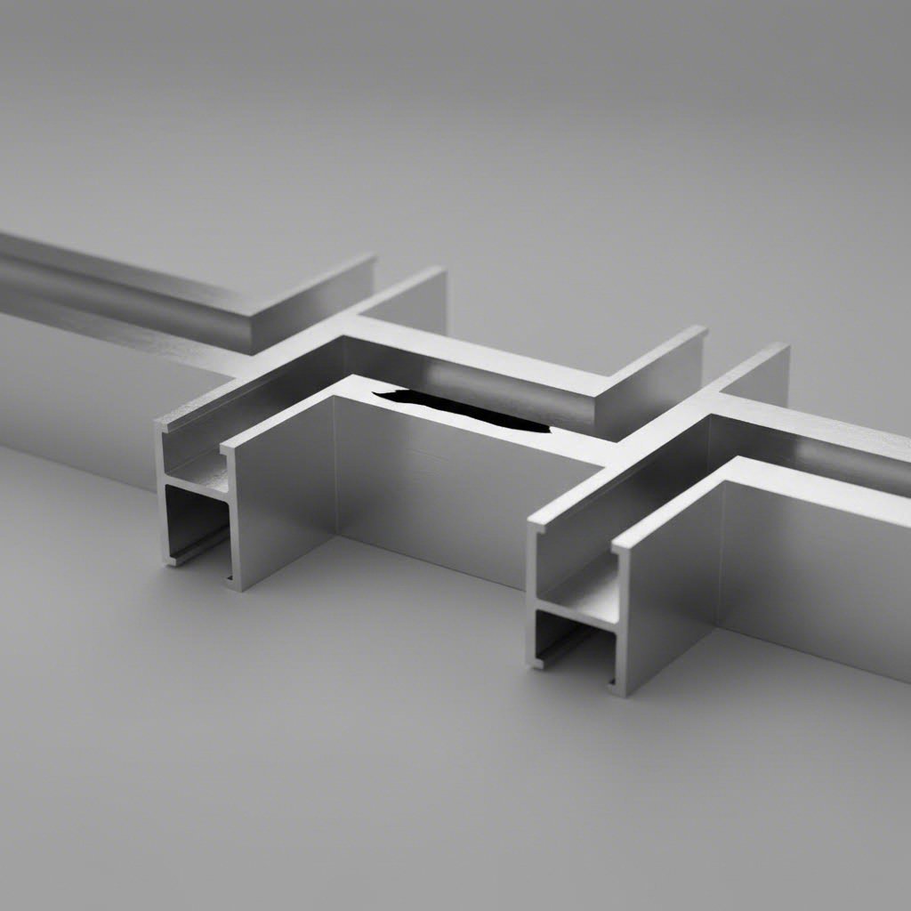 aluminum f channel extrusion profiles showcasing the distinctive f shaped cross section design