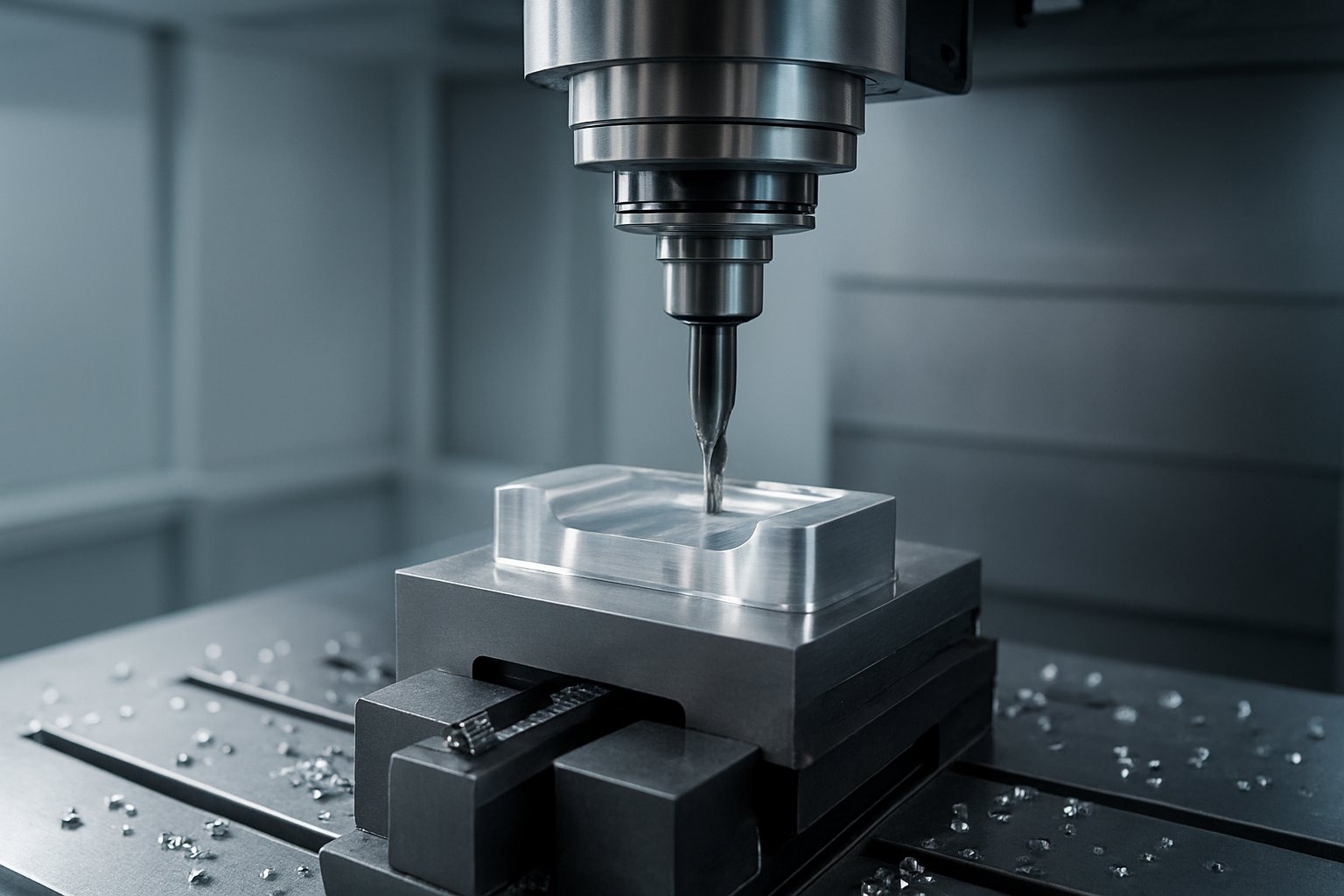 aluminum machining from raw stock to a finished cnc part