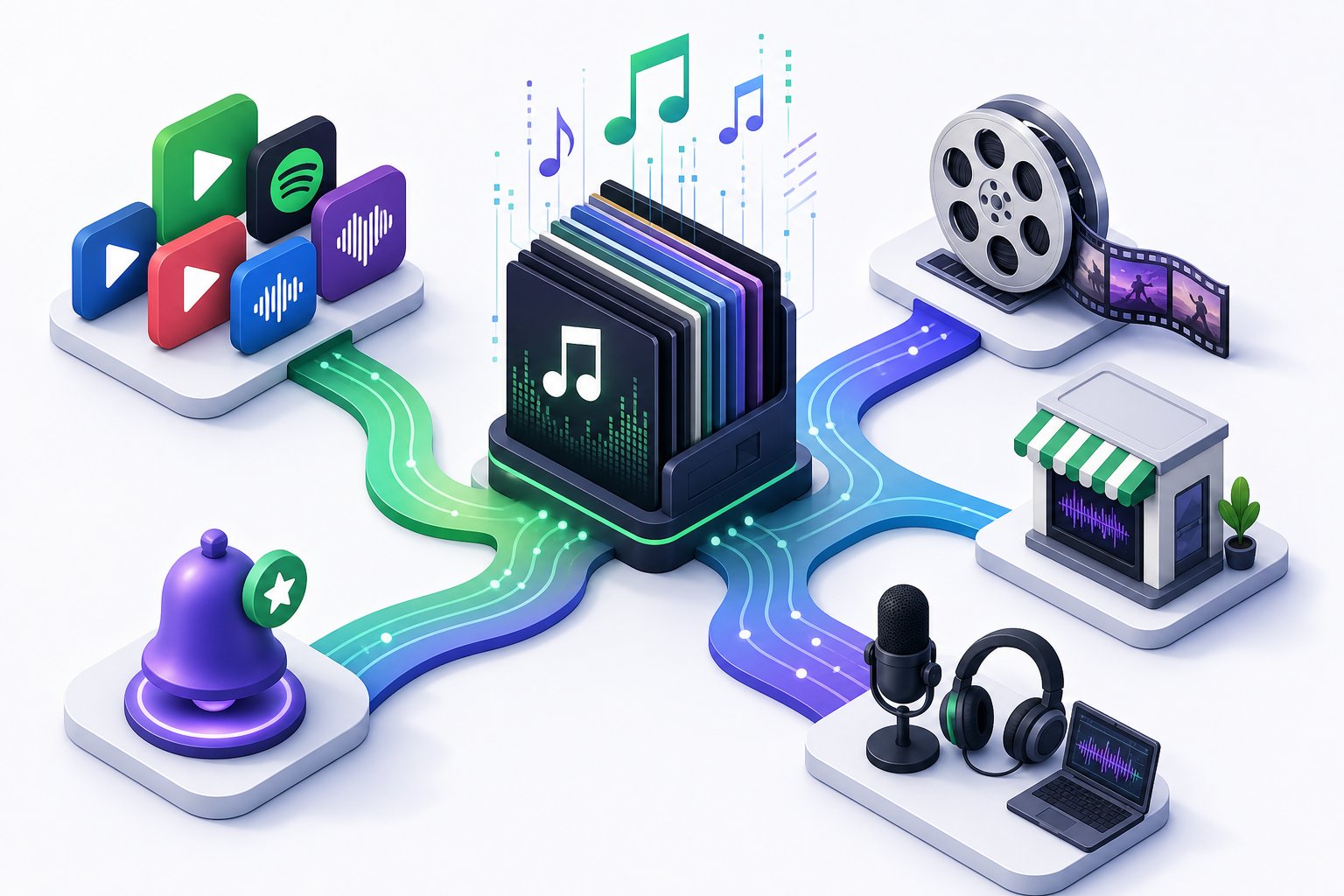 ai music artists build sustainable careers by channeling their catalog across multiple revenue streams