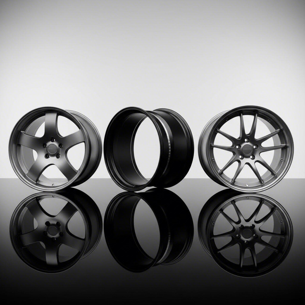 direct comparison reveals distinct characteristics of each forged wheel construction type
