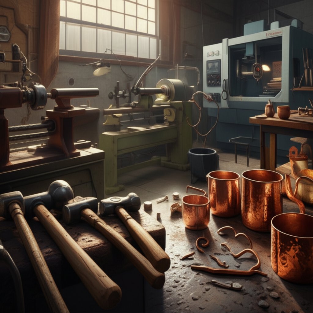 blending traditional and modern techniques in crafting high quality copper cups