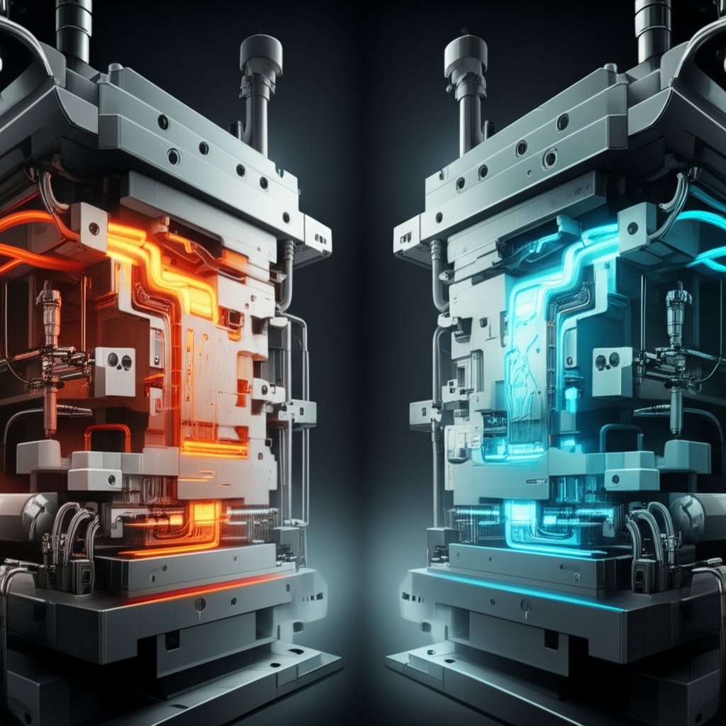 comparison of die and cooling designs for aluminum and zinc die casting