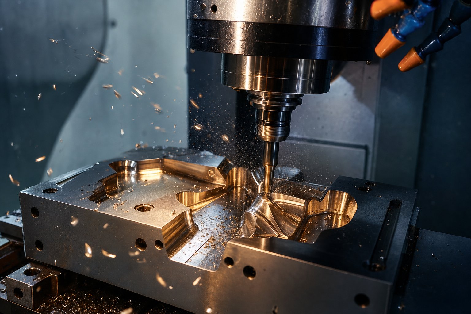 info-1-1 5 axis cnc hard milling a contoured die cavity from hardened tool steel after heat treatment