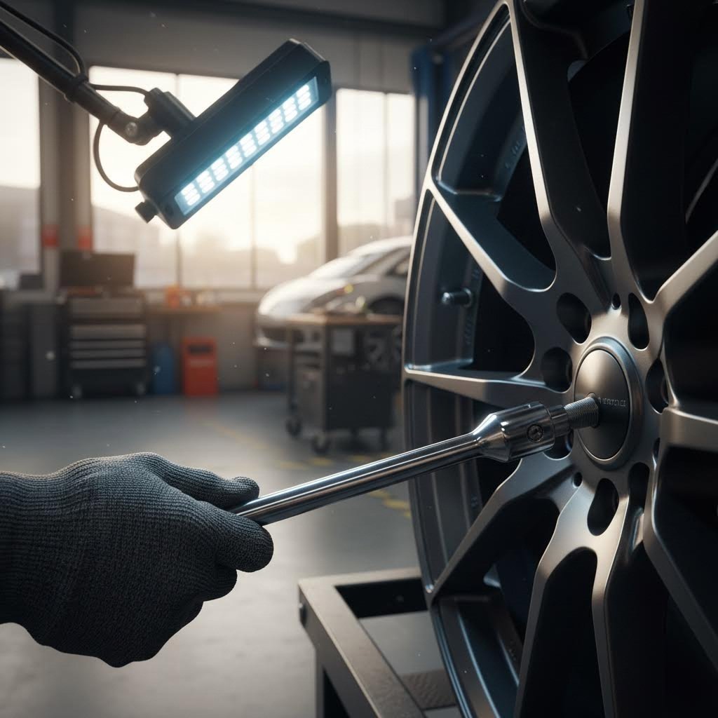 proper torque wrench technique ensures secure wheel hardware installation