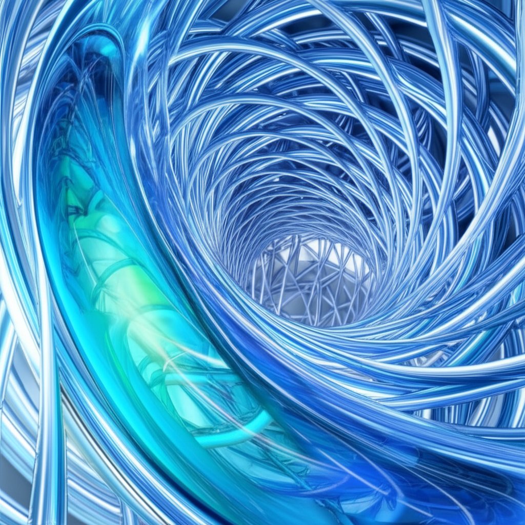 symbolic representation of water flow through a strong resilient ductile iron pipe highlighting material properties and durability