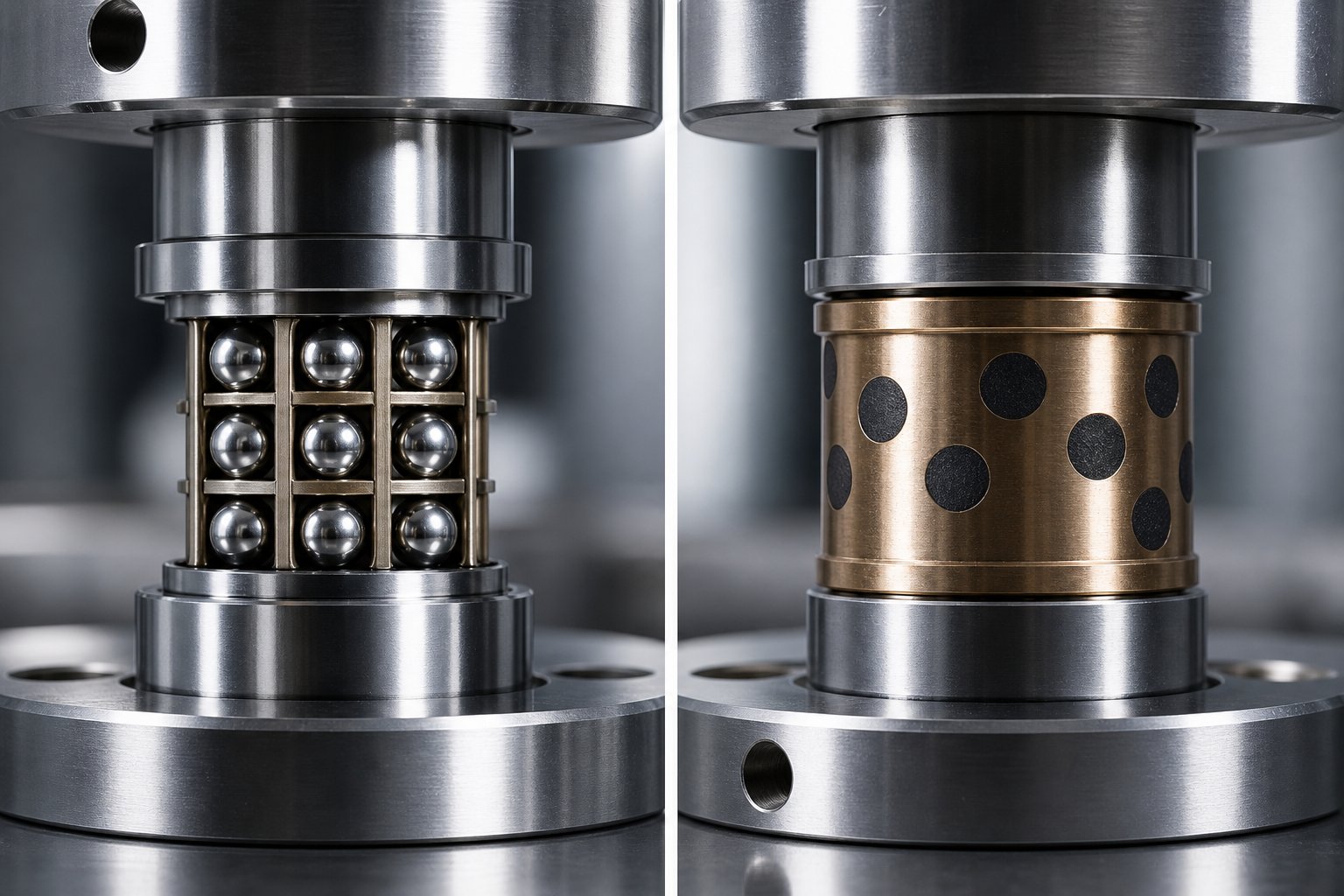ball bearing guide pin versus plain bronze bushing guide %E2%80%94 two dominant alignment systems in stamping dies