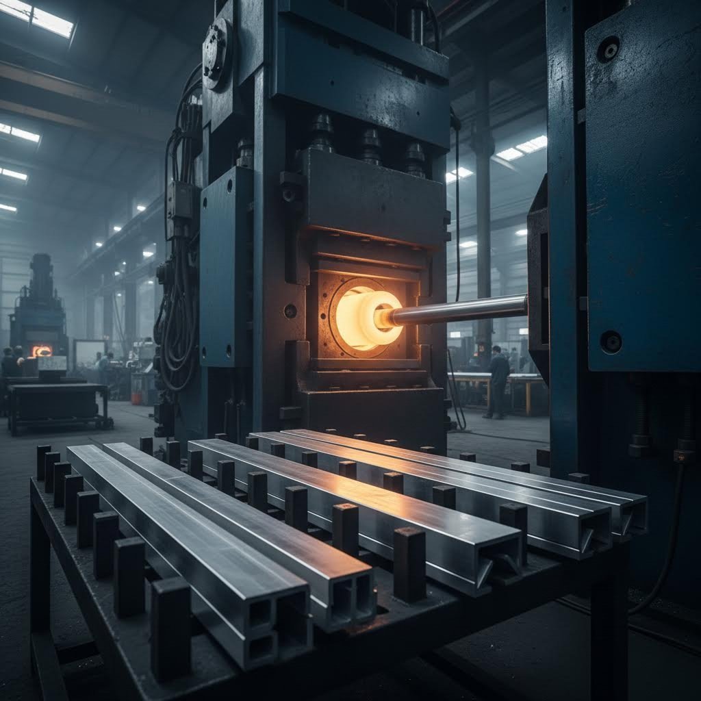 aluminum extrusion manufacturing transforms heated billets into precision profiles for diverse industrial applications