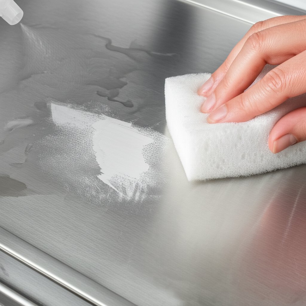 removing oxidation from aluminum using a gentle cleaning solution