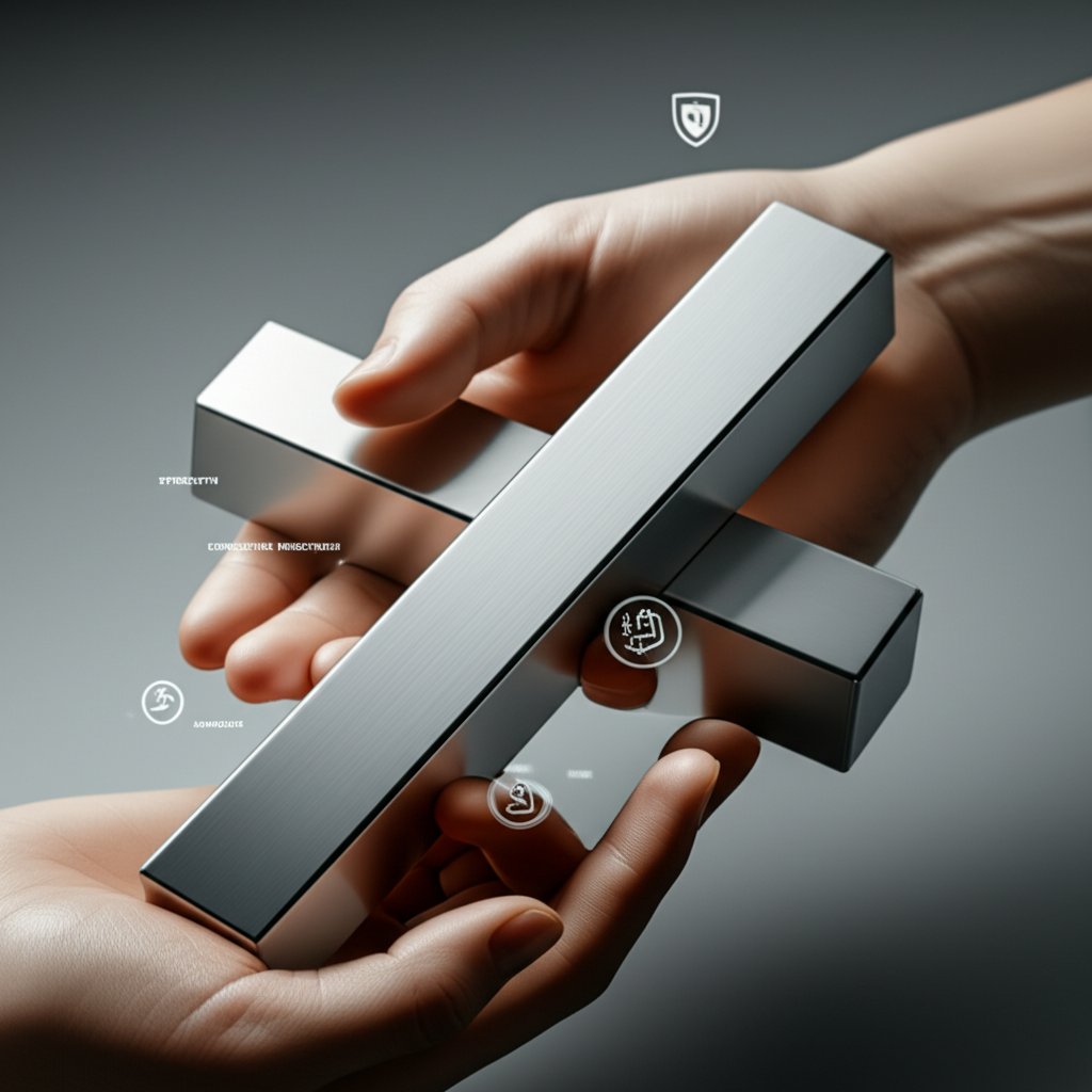 visualizing key criteria for selecting titanium or stainless steel