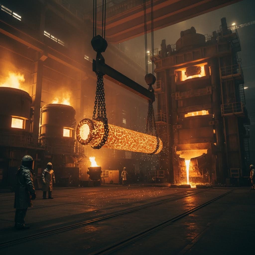 open die forging facilities handle automotive components ranging from hundreds to thousands of pounds