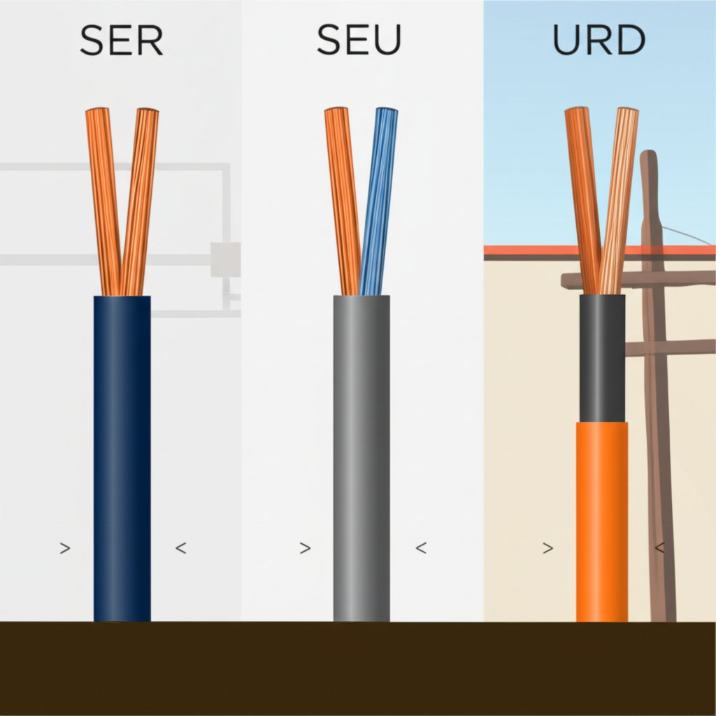 ser seu and urd cable types for various 2 0 aluminum wire installations