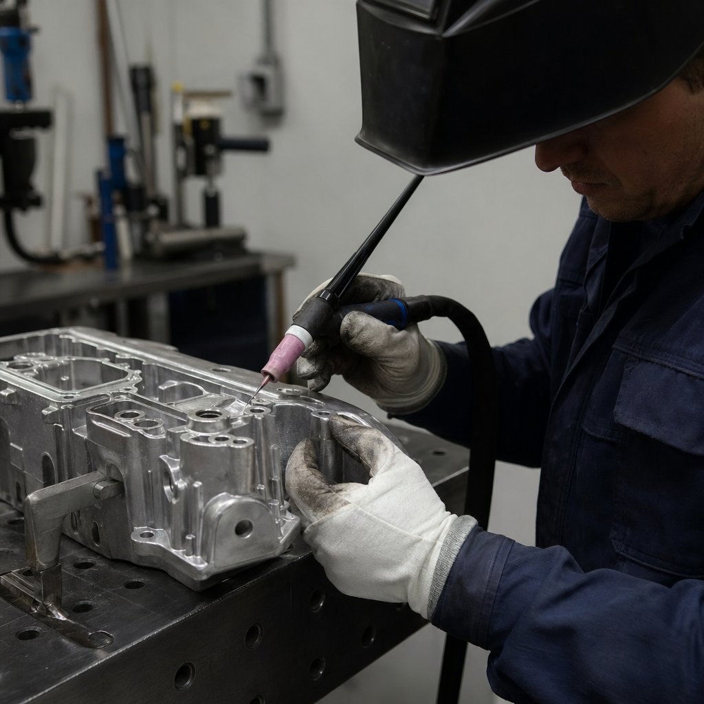 setting up ac tig for a stable cast aluminum repair