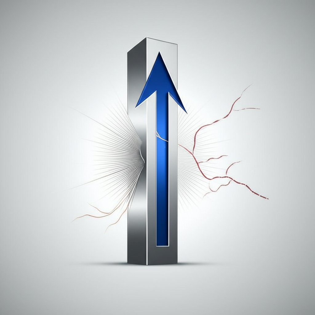 titanium alloy test bar illustrating mechanical strength and fatigue resistance
