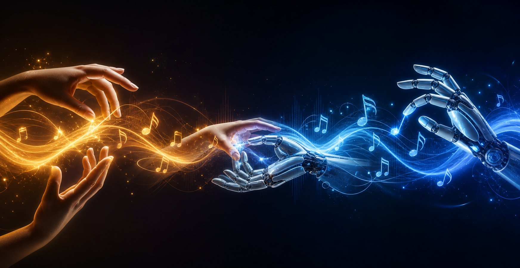ai music creation spans a spectrum from human directed tool use to fully autonomous composition