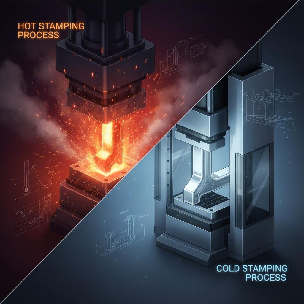 Hot stamping heat process vs cold stamping pressure process comparison
