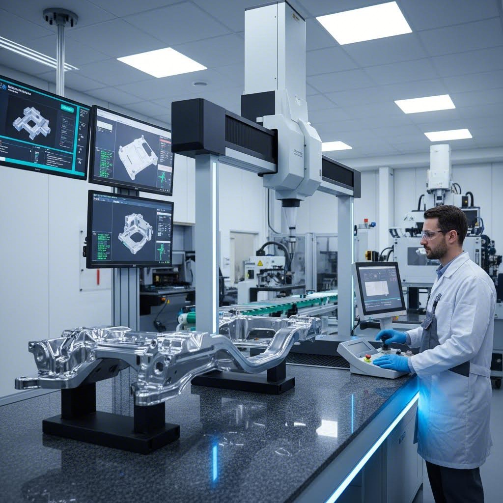 precision dimensional inspection of stamped metal components using cmm technology