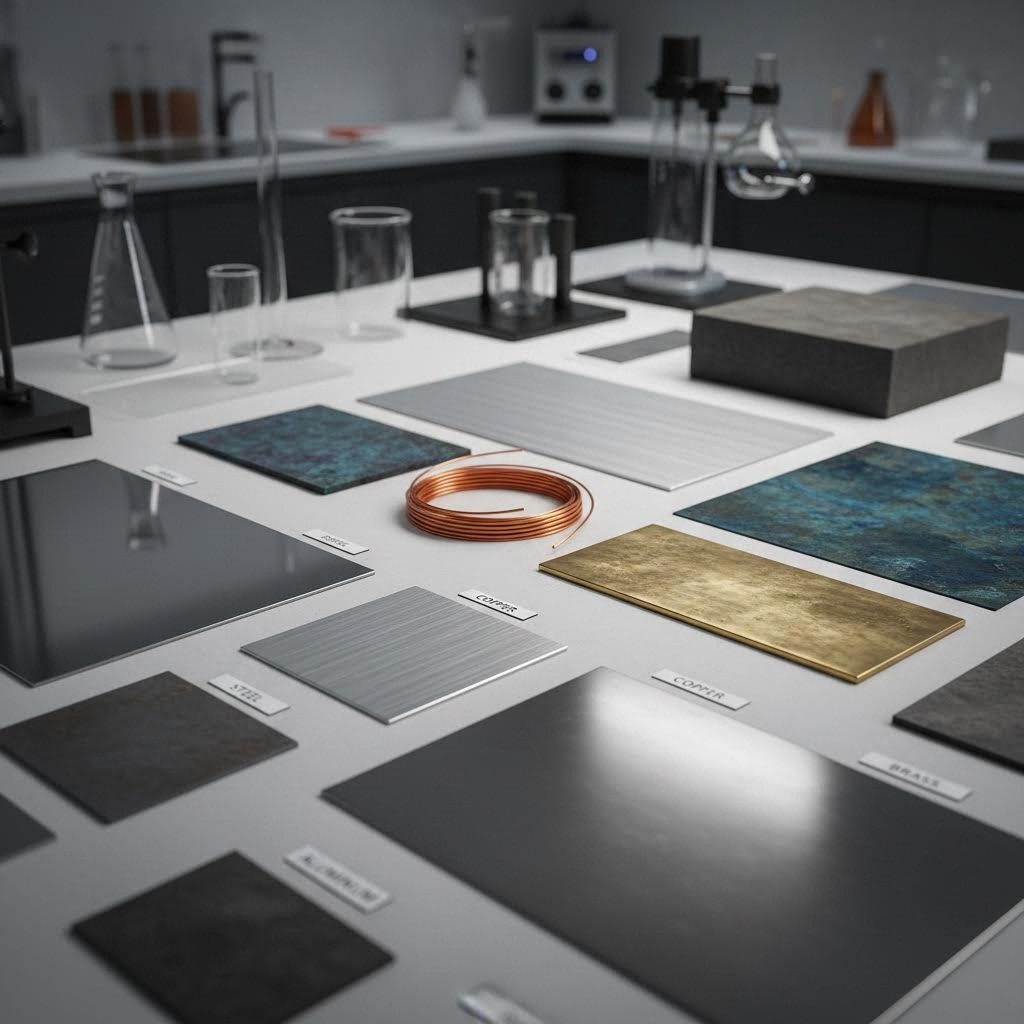 various stamping materials including steel aluminum copper and brass