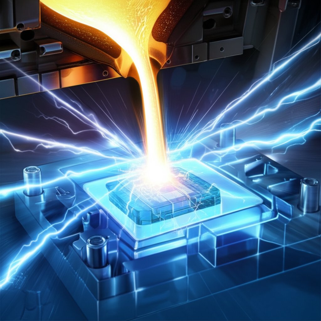 conceptual art of the high pressure die casting process