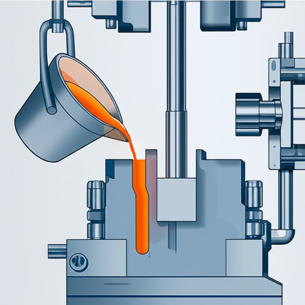 diagram of the cold chamber hpdc injection mechanism