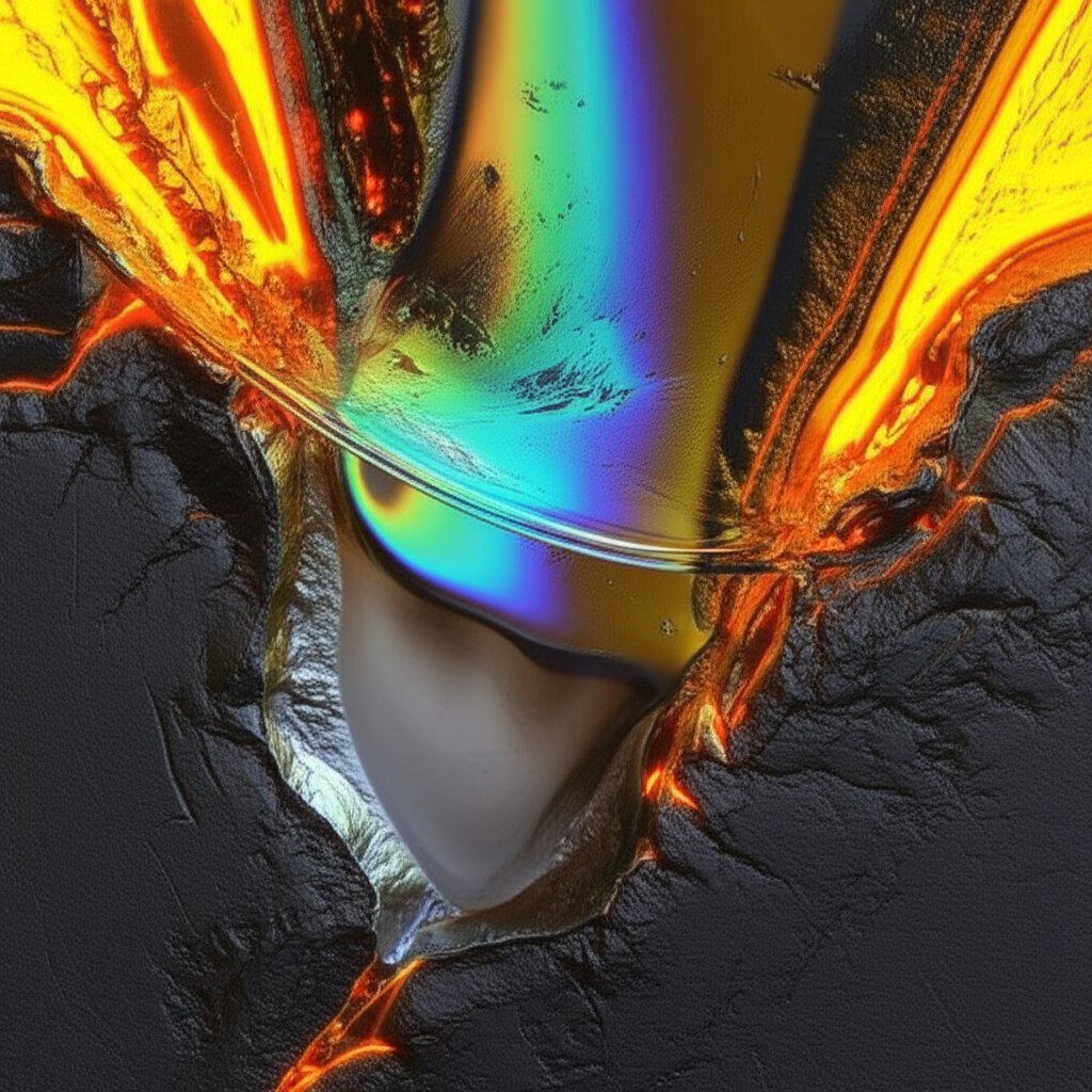 conceptual artwork representing the die soldering defect and protective coatings in die casting