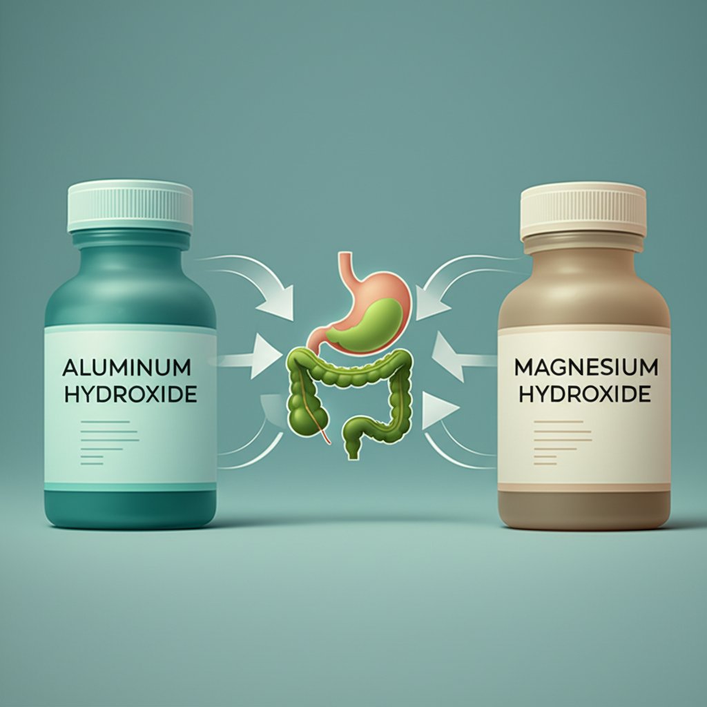 aluminum hydroxide and magnesium hydroxide combined for balanced antacid relief