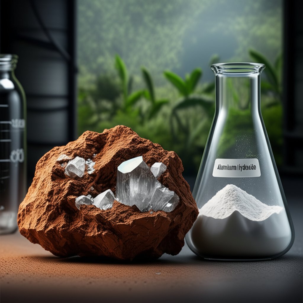 natural and synthetic sources of aluminum hydroxide from bauxite ore to laboratory powder
