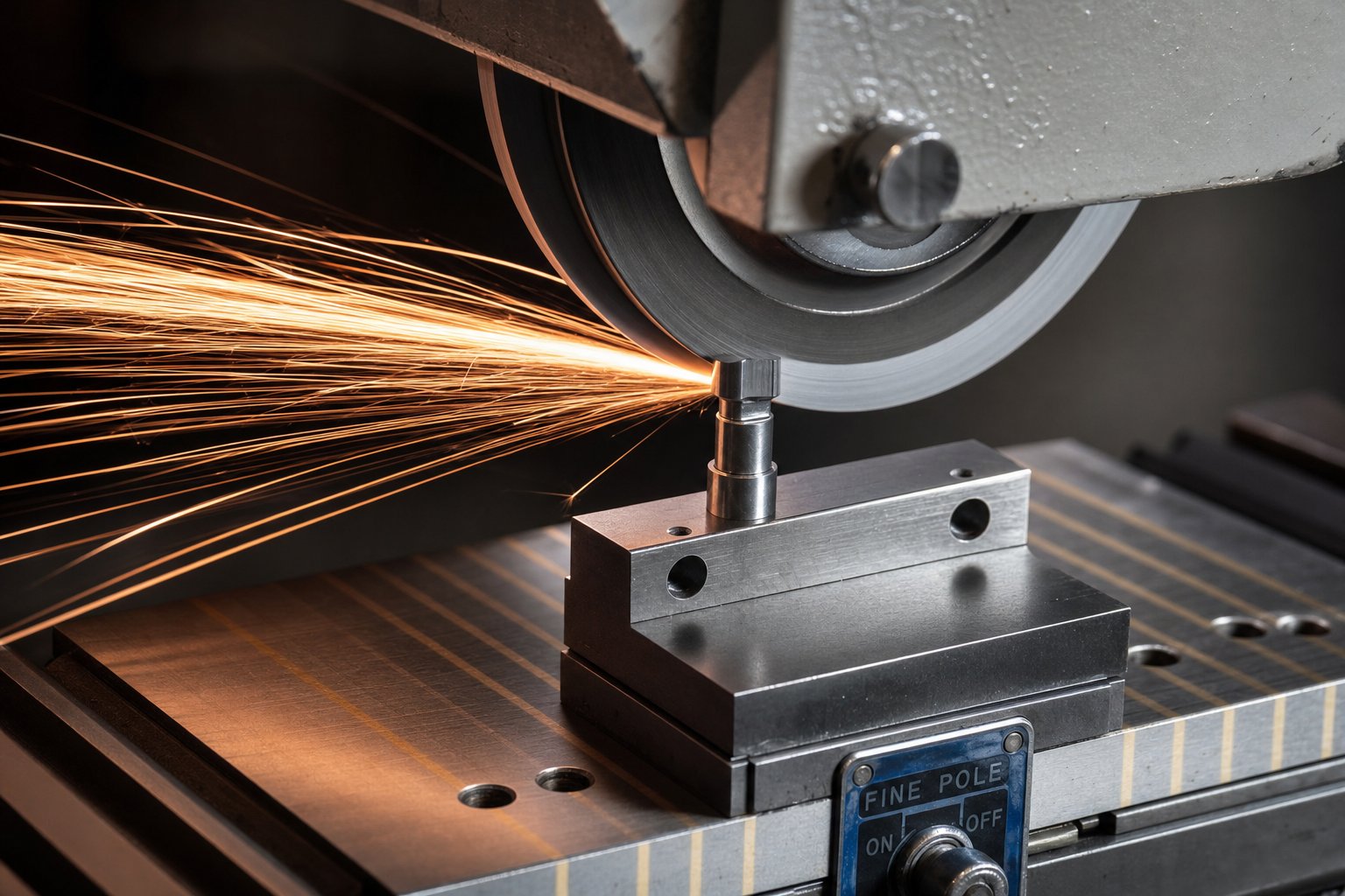 info-1-1 surface grinding a stamping punch to restore cutting edge sharpness and maintain proper clearance